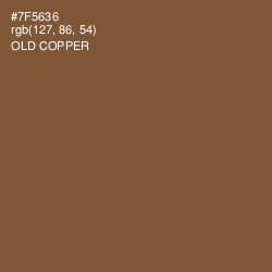 #7F5636 - Old Copper Color Image